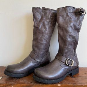 Frye leather slouch boots